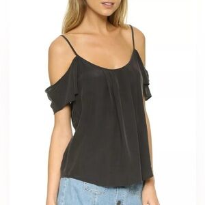 Joie ‘Adorlee’ Off The Shoulder Silk Blouse